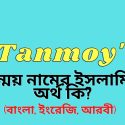 তন্ময় নামের অর্থ কি?